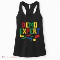 Demo Expert Cool Building Blocks Toy Brick Builder Women's Tank Top thumb 0