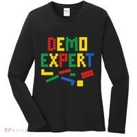 Demo Expert Cool Building Blocks Toy Brick Builder Women's Long Sleeve Shirt thumb 0