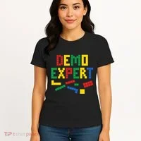 Demo Expert Cool Building Blocks Toy Brick Builder Women's T-Shirt thumb 4