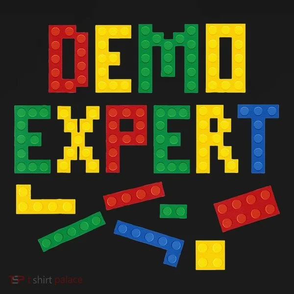 Demo Expert Cool Building Blocks Toy Brick Builder Women's T-Shirt