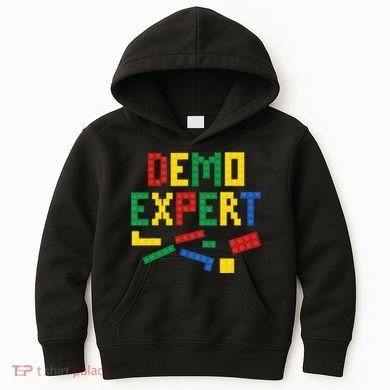 Demo Expert Cool Building Blocks Toy Brick Builder Kids Hoodie