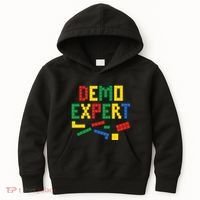 Demo Expert Cool Building Blocks Toy Brick Builder Kids Hoodie thumb 0
