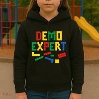 Demo Expert Cool Building Blocks Toy Brick Builder Kids Hoodie thumb 3