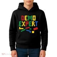 Demo Expert Cool Building Blocks Toy Brick Builder Kids Hoodie thumb 4