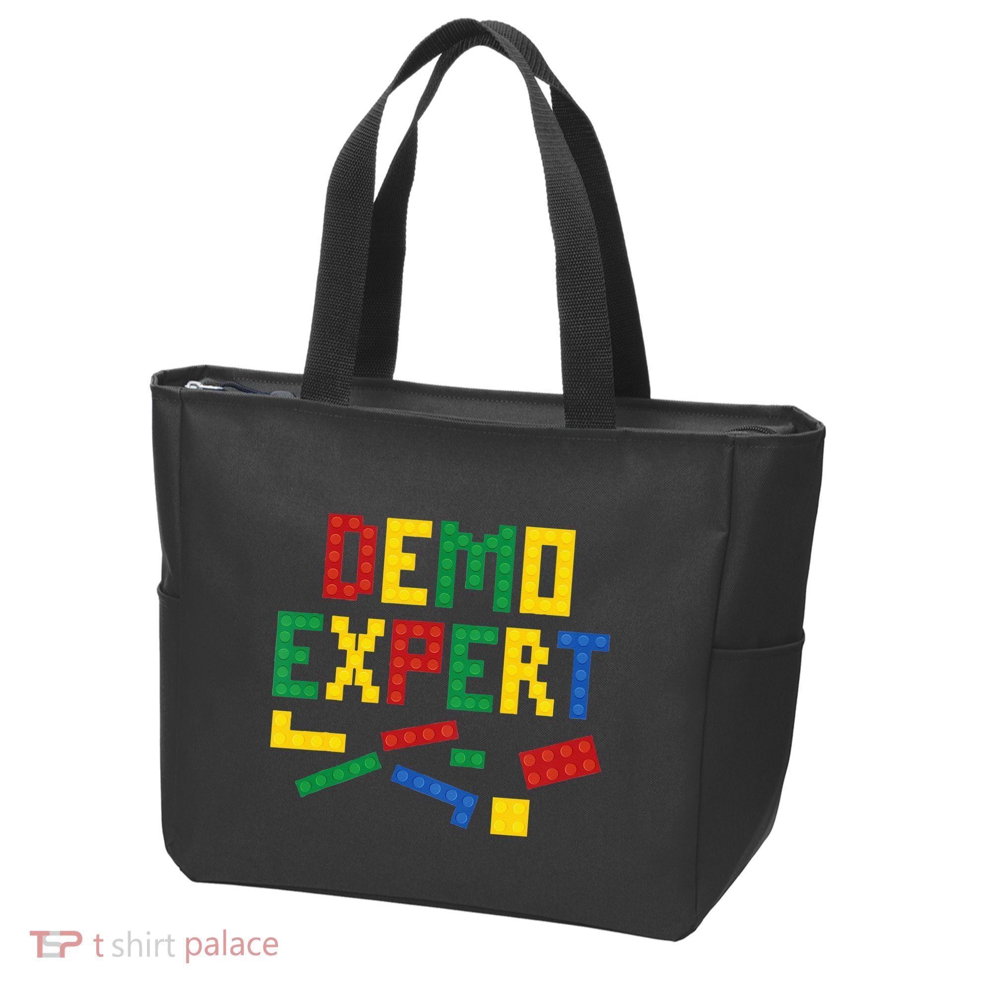Demo Expert Cool Building Blocks Toy Brick Builder Tote Bag