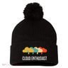 Devops Engineer Cloud Computing Cloud Enthusiast Pom Pom 12in Knit Beanie