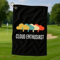 Devops Engineer Cloud Computing Cloud Enthusiast Golf Towel thumb 1