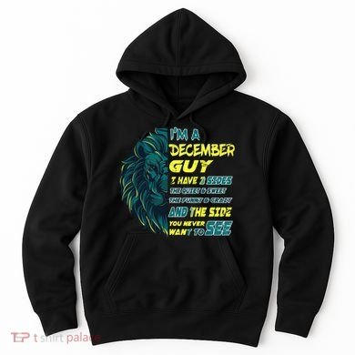 December Birthday Guy Has 3 Sides Sweet Funny Crazy  Hoodie