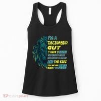 December Birthday Guy Has 3 Sides Sweet Funny Crazy  Women's Tank Top thumb 0