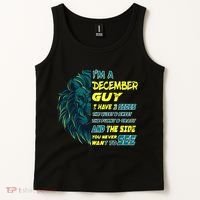December Birthday Guy Has 3 Sides Sweet Funny Crazy  Tank Top thumb 2