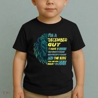 December Birthday Guy Has 3 Sides Sweet Funny Crazy  Toddler T-Shirt thumb 2