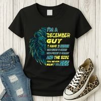 December Birthday Guy Has 3 Sides Sweet Funny Crazy  Women's T-Shirt thumb 3