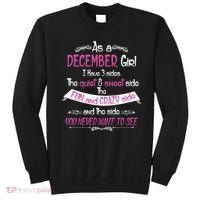 December Girl Sweet But Crazy Funny Birthday Sweatshirt thumb 0