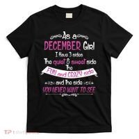 December Girl Sweet But Crazy Funny Birthday T-Shirt thumb 0