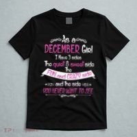 December Girl Sweet But Crazy Funny Birthday T-Shirt thumb 5