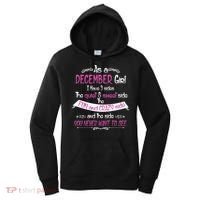 December Girl Sweet But Crazy Funny Birthday Women's Hoodie thumb 0