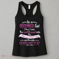 December Girl Sweet But Crazy Funny Birthday Women's Tank Top thumb 3