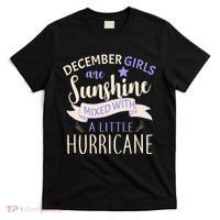 December Girls Are Sunshine Mixed With Hurricane T-Shirt thumb 0
