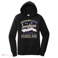 December Girls Are Sunshine Mixed With Hurricane Women's Hoodie thumb 0