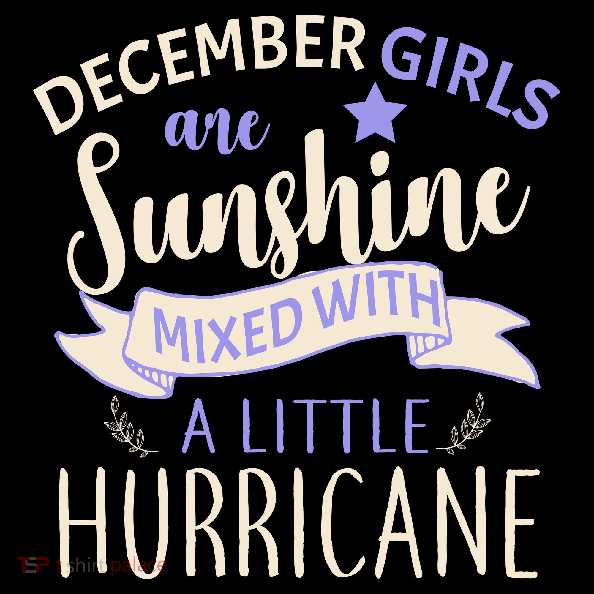 December Girls Are Sunshine Mixed With Hurricane Mousepad