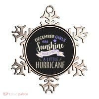 December Girls Are Sunshine Mixed With Hurricane Ornament thumb 0