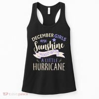 December Girls Are Sunshine Mixed With Hurricane Women's Tank Top thumb 0