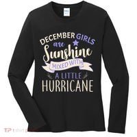 December Girls Are Sunshine Mixed With Hurricane Women's Long Sleeve Shirt thumb 0