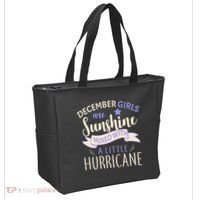 December Girls Are Sunshine Mixed With Hurricane Tote Bag thumb 2