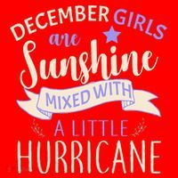 December Girls Are Sunshine Mixed With Hurricane Santa Hat thumb 1