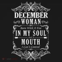 December Woman Funny Birthday Ornament thumb 1