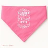 December Woman Funny Birthday USA-Made Doggie Bandana thumb 0