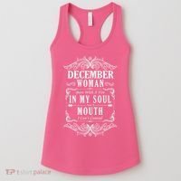 December Woman Funny Birthday Women's Tank Top thumb 0