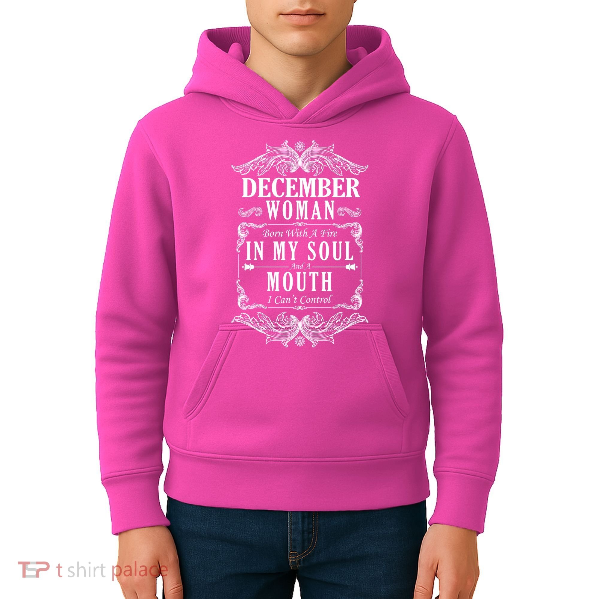 December Woman Funny Birthday Kids Hoodie