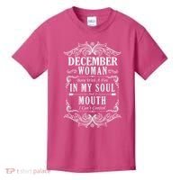 December Woman Funny Birthday Kids T-Shirt thumb 0