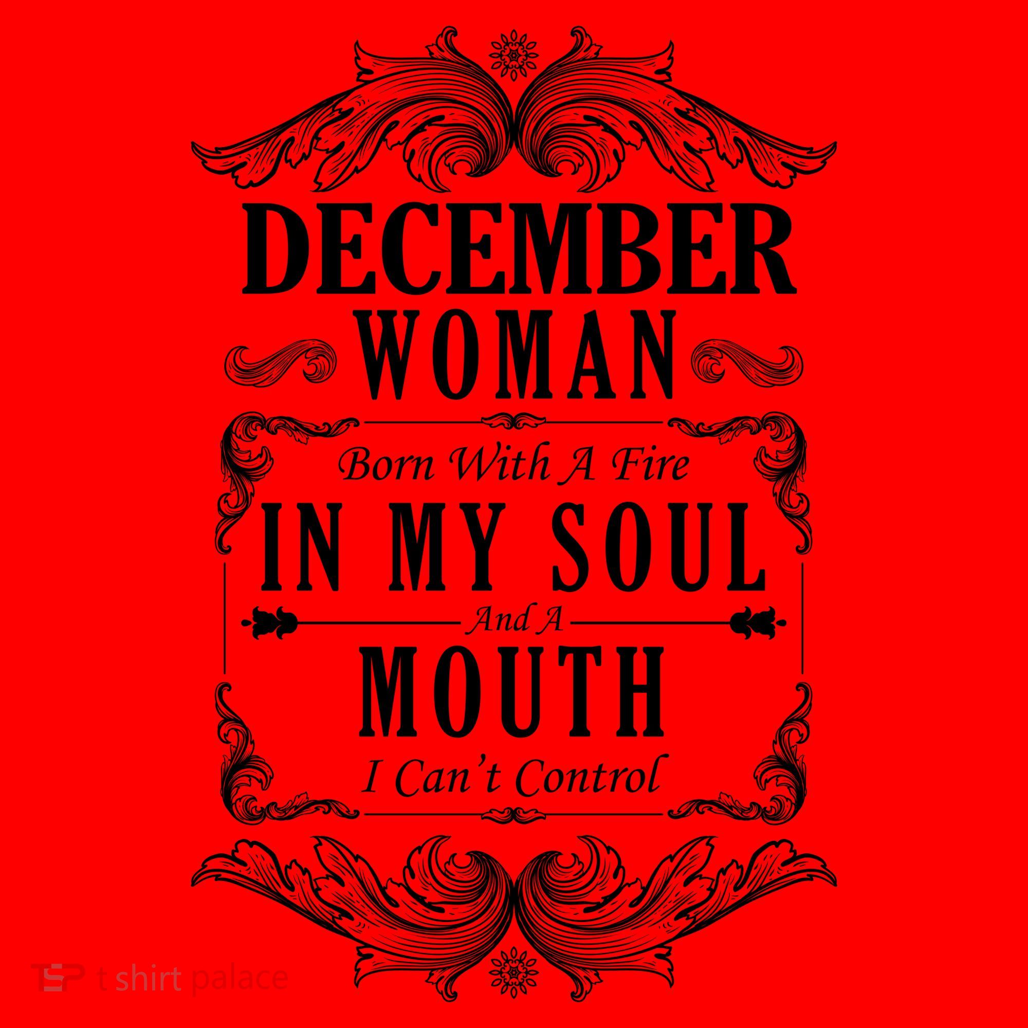 December Woman Funny Birthday Santa Hat