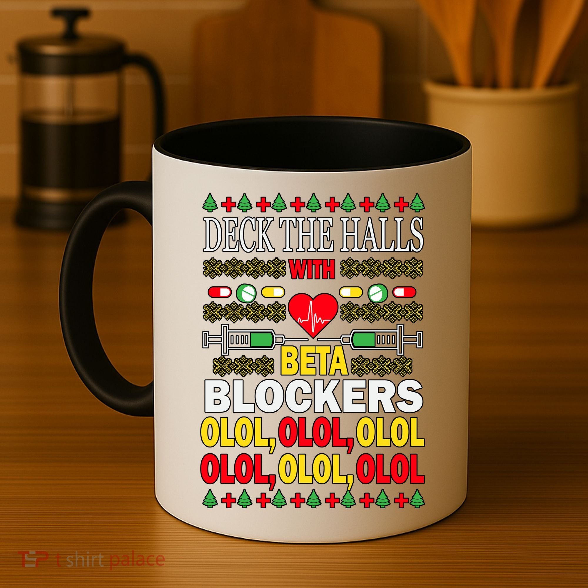 Deck The Halls With Beta Blockers Olol Coffee Mug