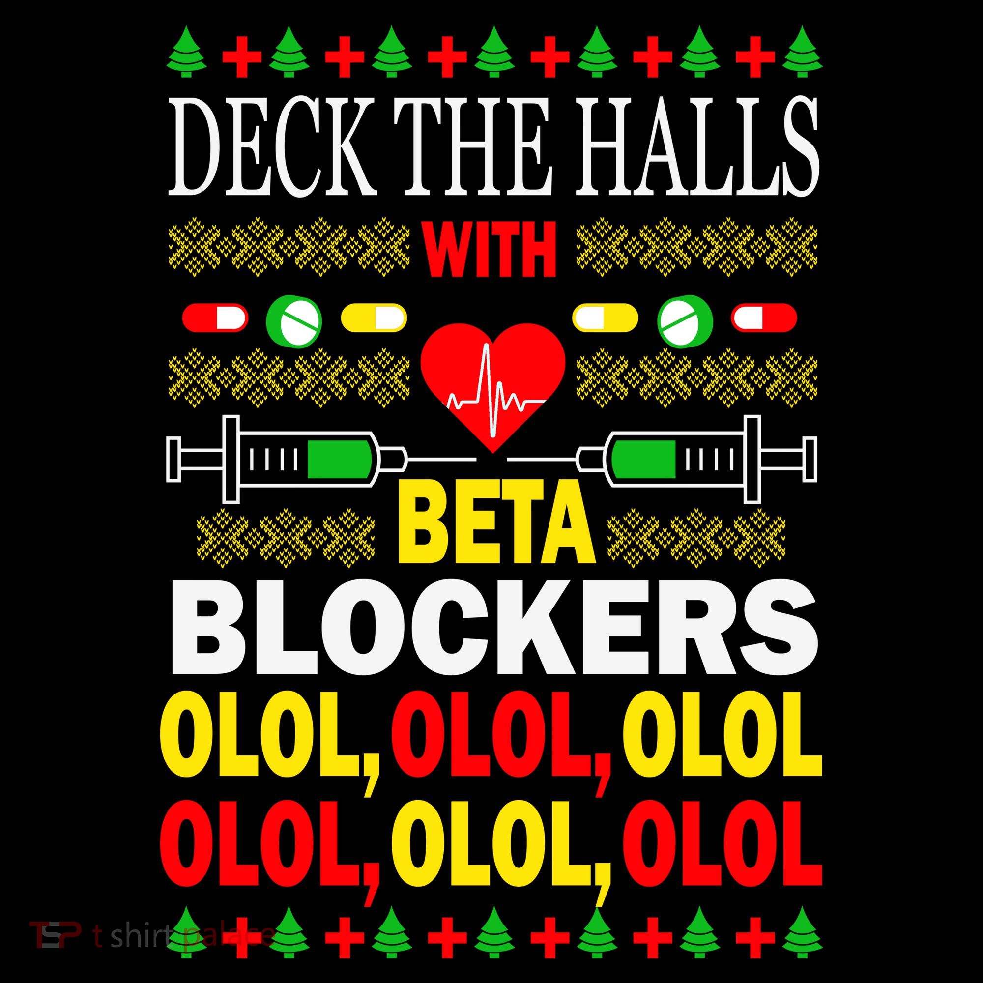 Deck The Halls With Beta Blockers Olol Women's Hoodie