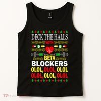 Deck The Halls With Beta Blockers Olol Tank Top thumb 2
