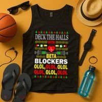 Deck The Halls With Beta Blockers Olol Tank Top thumb 4