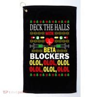 Deck The Halls With Beta Blockers Olol Golf Towel thumb 0