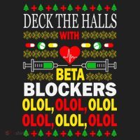 Deck The Halls With Beta Blockers Olol Golf Towel thumb 3