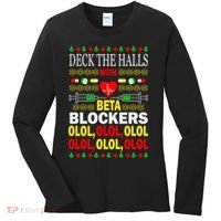 Deck The Halls With Beta Blockers Olol Women's Long Sleeve Shirt thumb 0