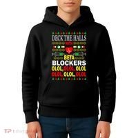 Deck The Halls With Beta Blockers Olol Kids Hoodie thumb 4