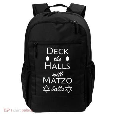 Deck The Halls With Matzo Balls Backpack