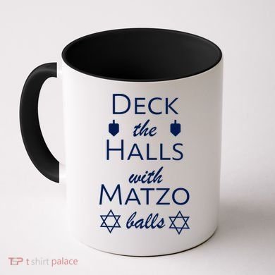 Deck The Halls With Matzo Balls Coffee Mug