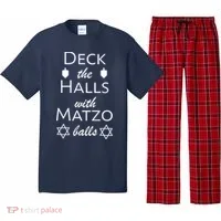 Deck The Halls With Matzo Balls Pajama Set thumb 0