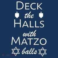 Deck The Halls With Matzo Balls Pajama Set thumb 2