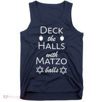 Deck The Halls With Matzo Balls Tank Top thumb 0