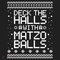 Deck The Halls With Matzo Balls Funny Hanukkah Ugly Tumbler thumb 3