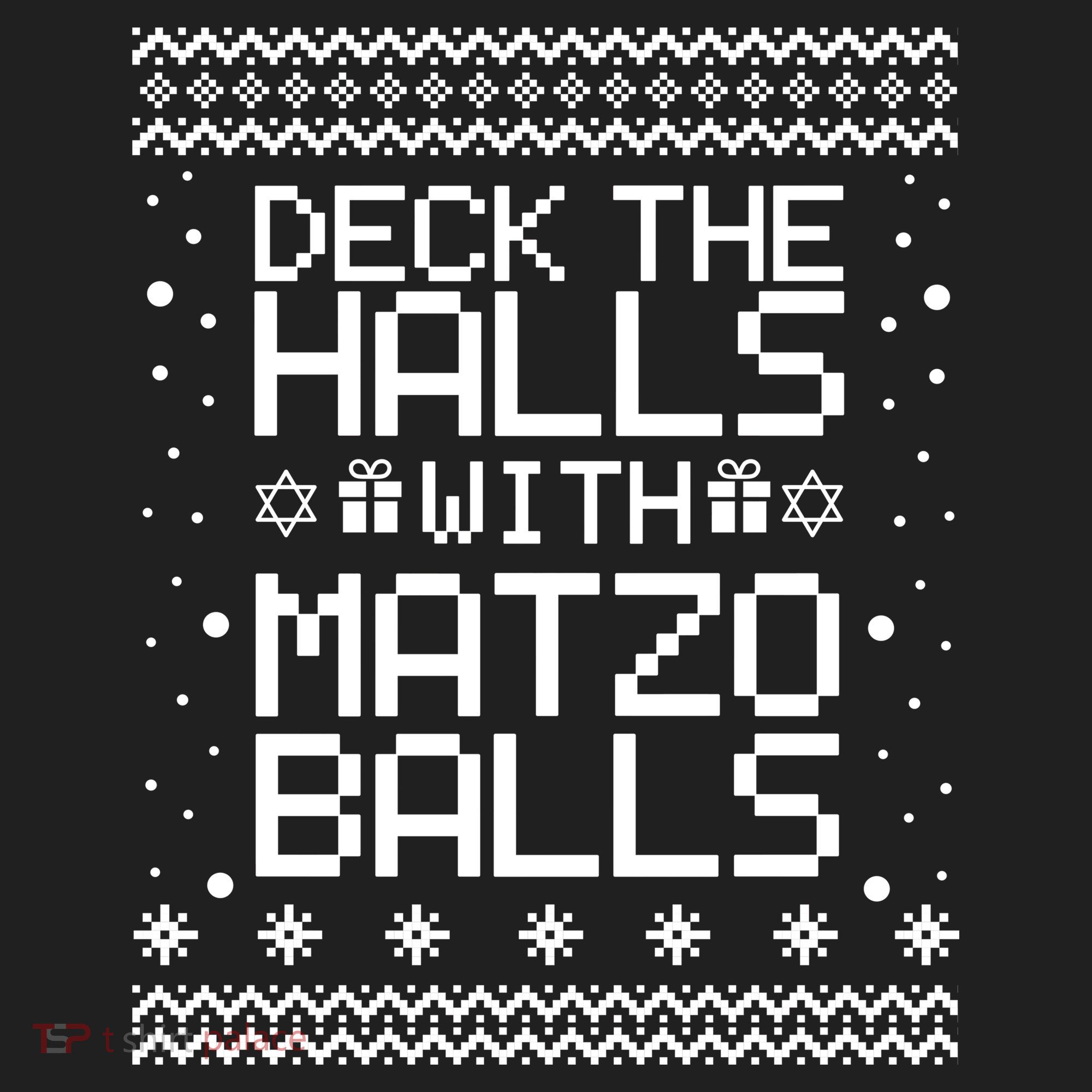 Deck The Halls With Matzo Balls Funny Hanukkah Ugly Tumbler